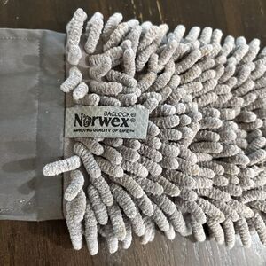 NORWEX Chenille Bath Hand Towel Baclock Graphite Gray Chemical Free Microfiber